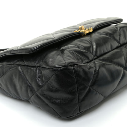 Chanel Lambskin Quilted Maxi Chanel 19 Flap Black 6 of 9