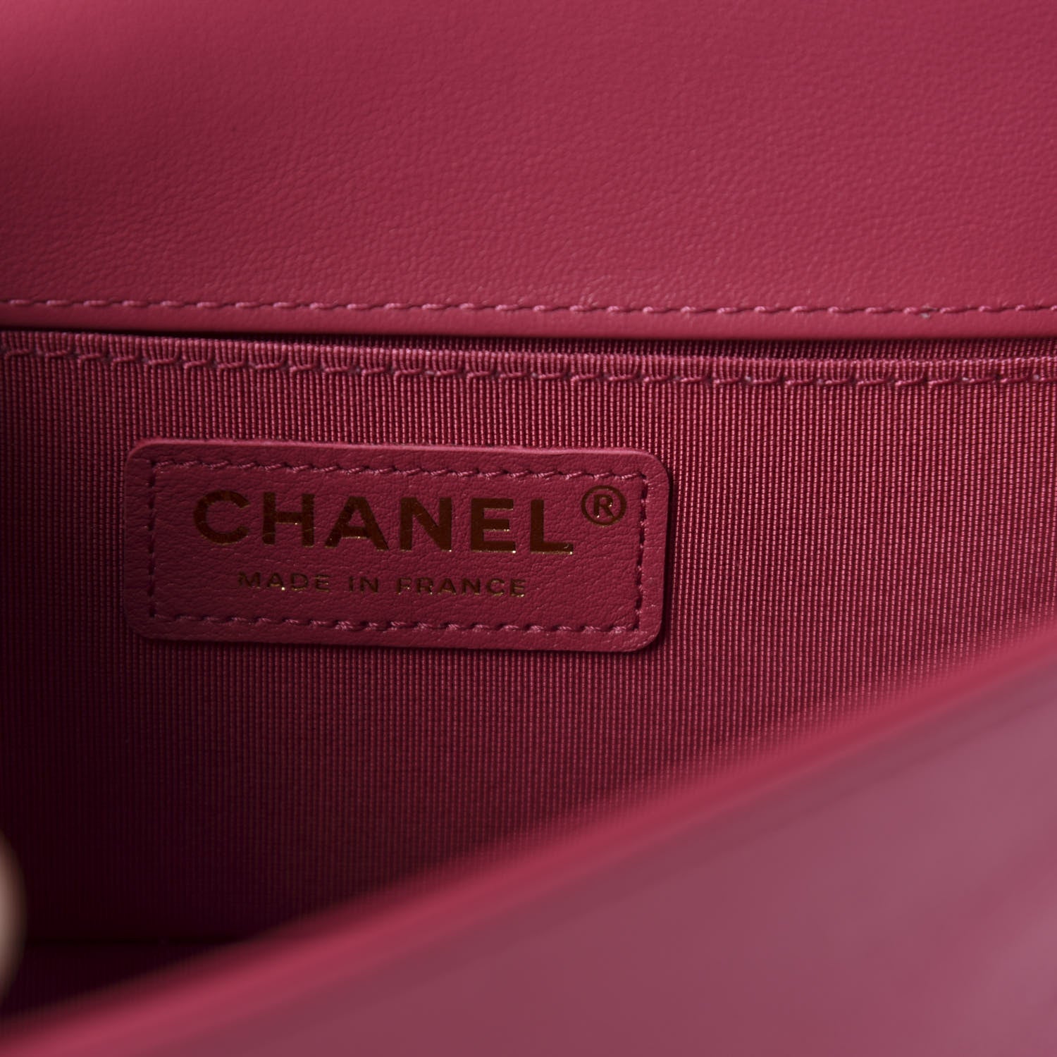 Chanel Lambskin Tweed Quilted Small Boy Flap Dark Pink 8 of 10