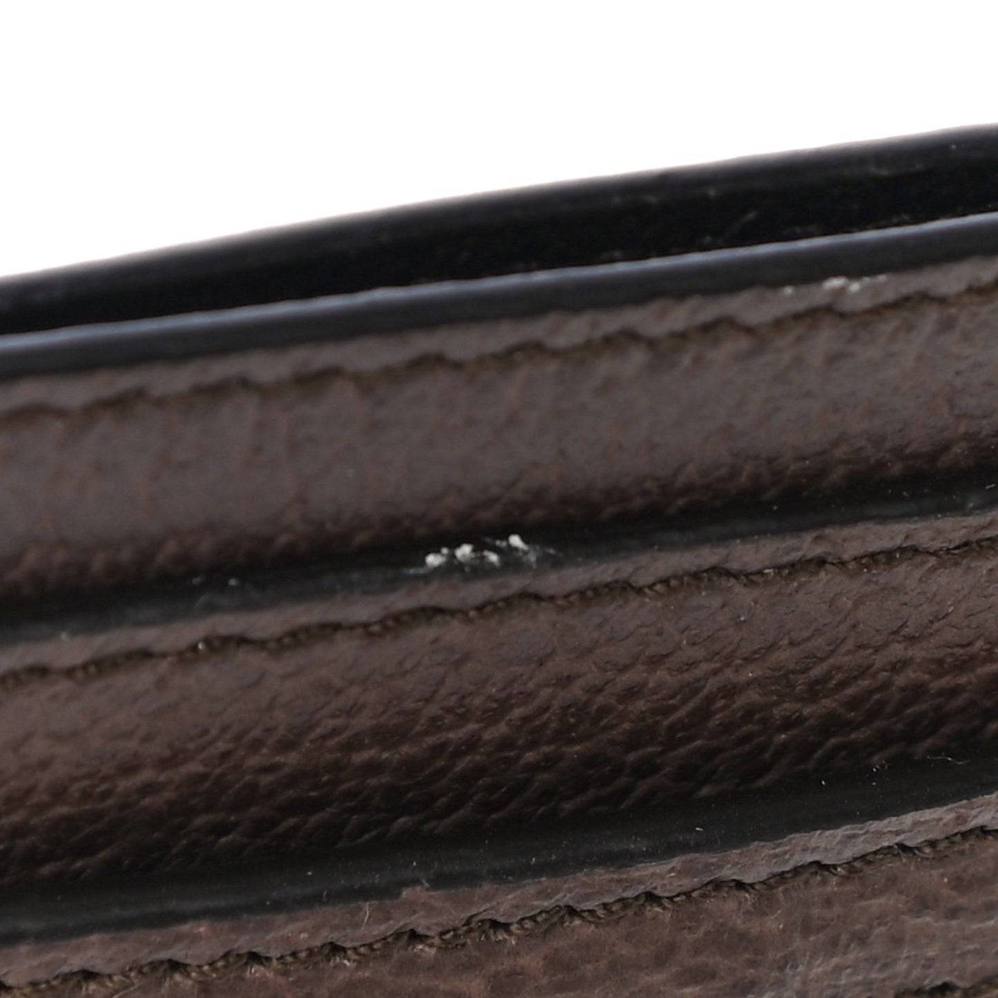 GG Supreme Monogram Ophidia Card Holder Brown