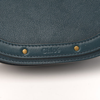 Chloe Calfskin Suede Small Nile Bracelet Bag Teal 7 of 10