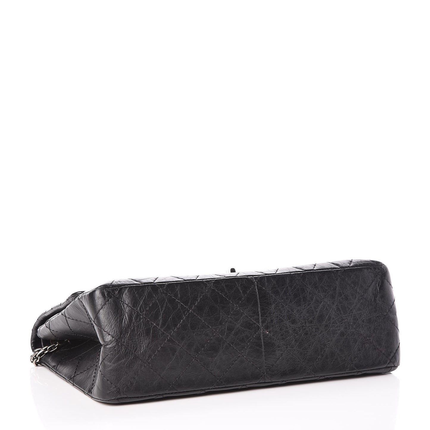 Aged Calfskin Quilted 2.55 Reissue 226 Flap Black