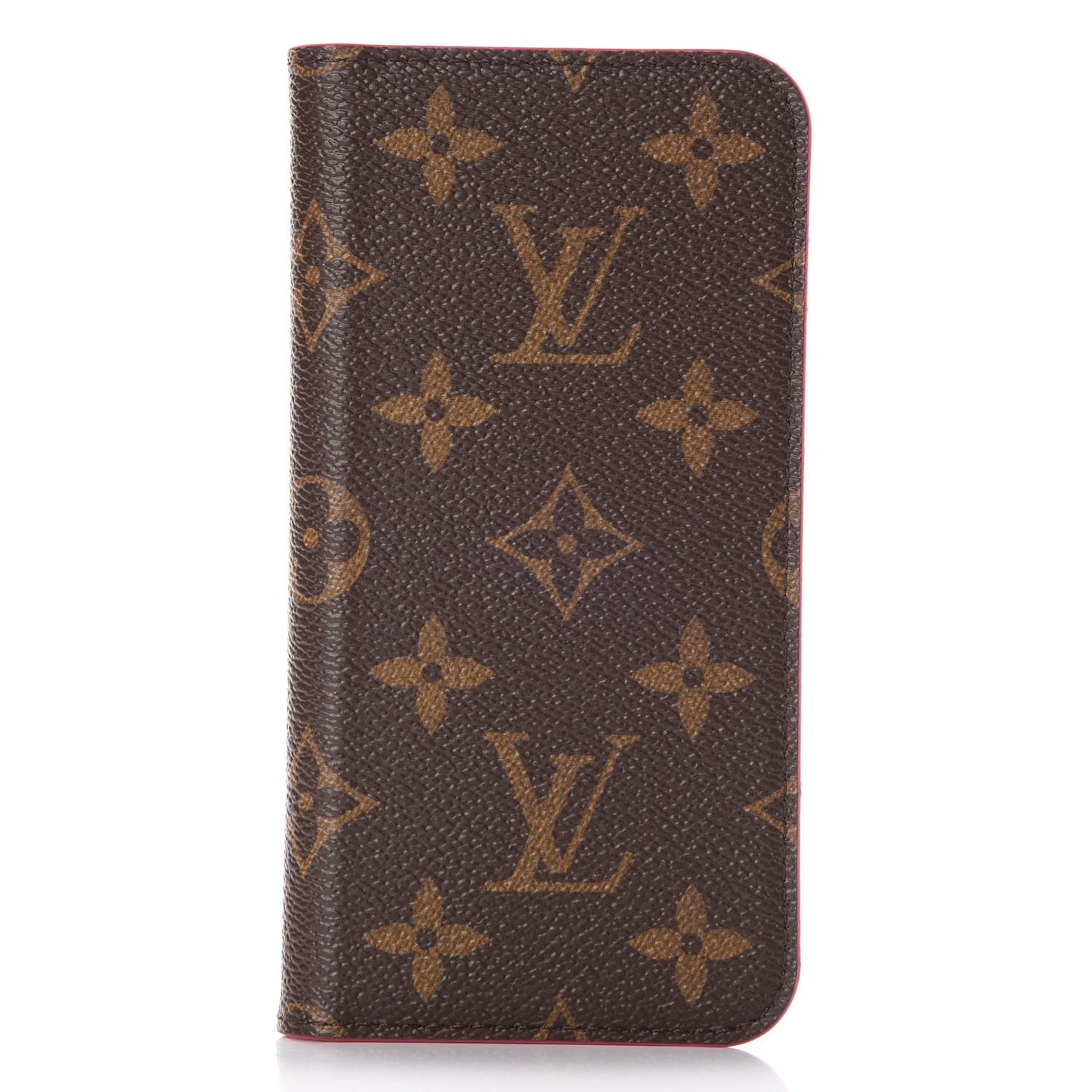 Monogram iPhone X Folio Case Rose Pop