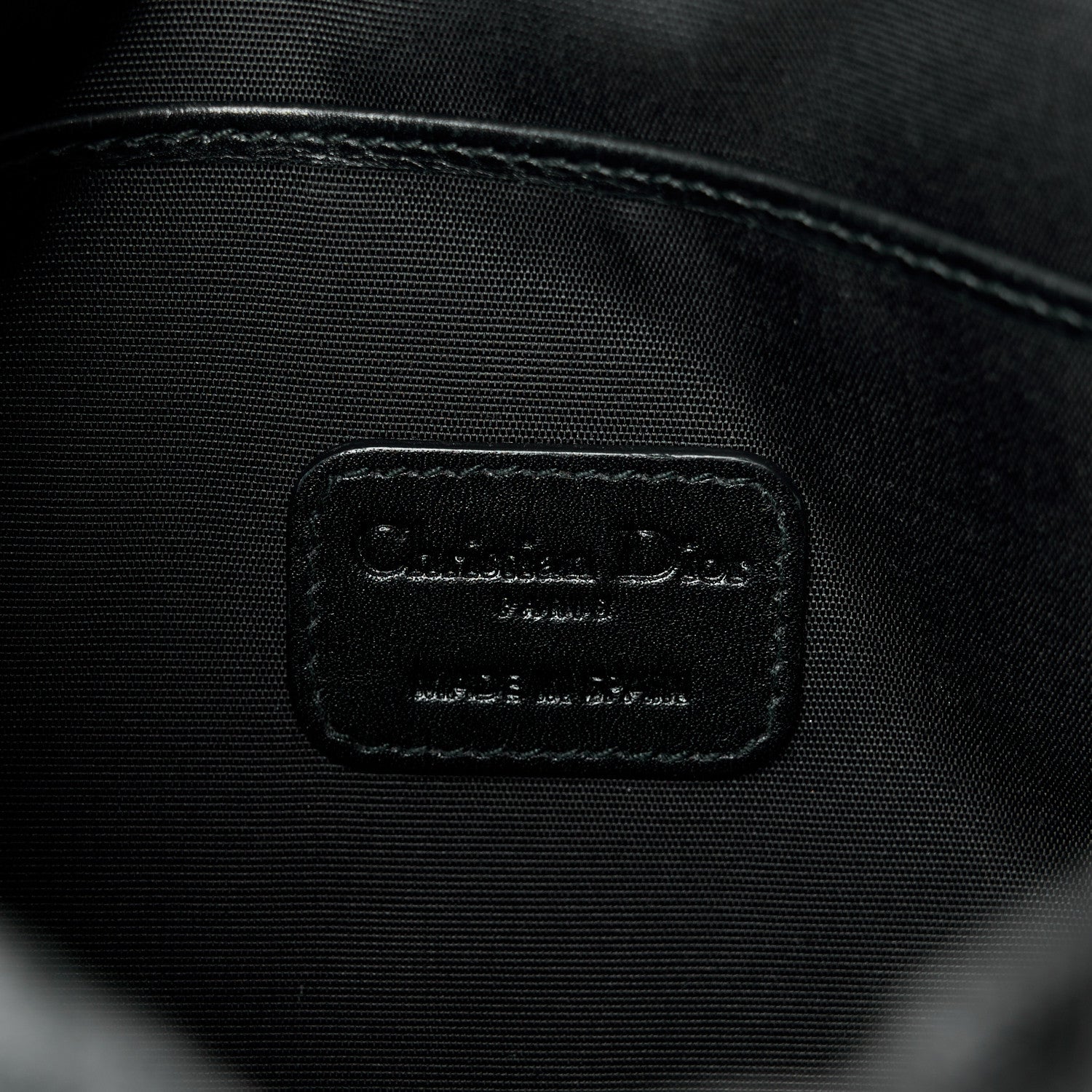 Christian Dior Coated Canvas Cannage Panarea Pouch Black 6 of 8
