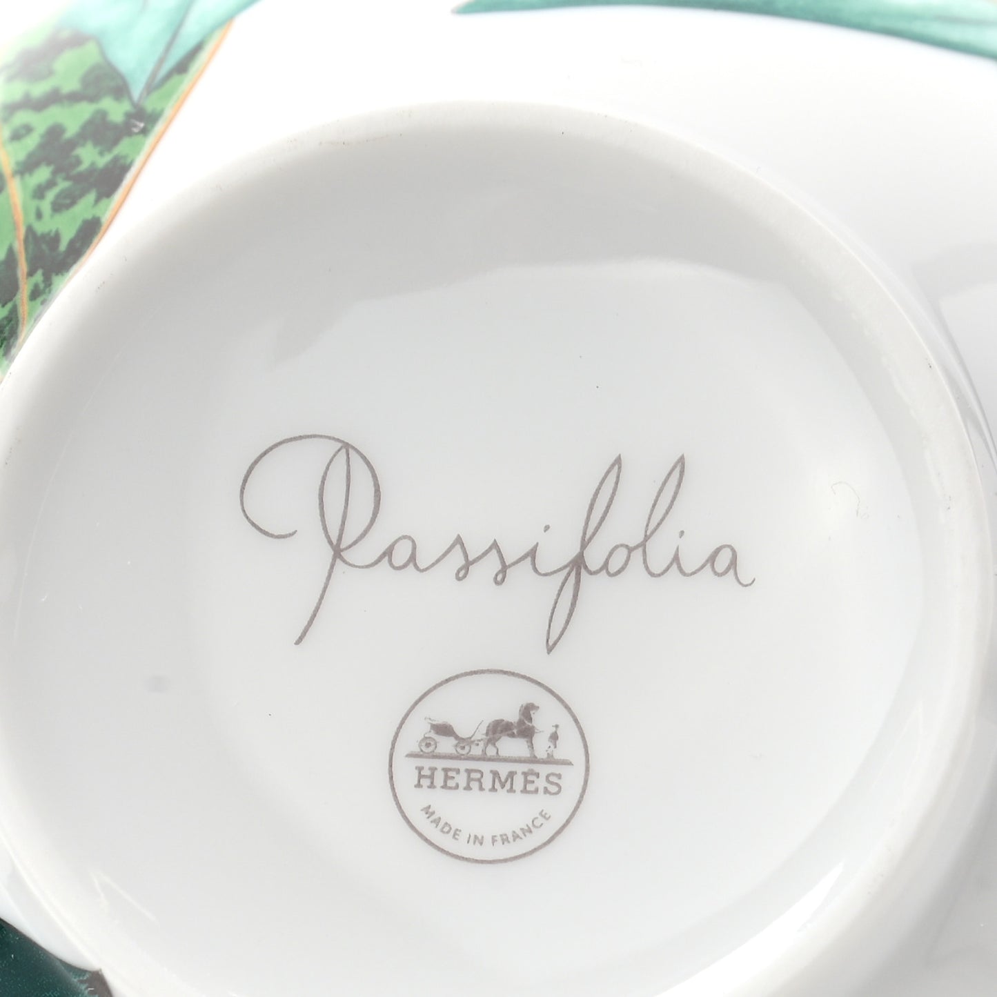 Porcelain Passifolia Tea Cup And Saucer Set Of 2