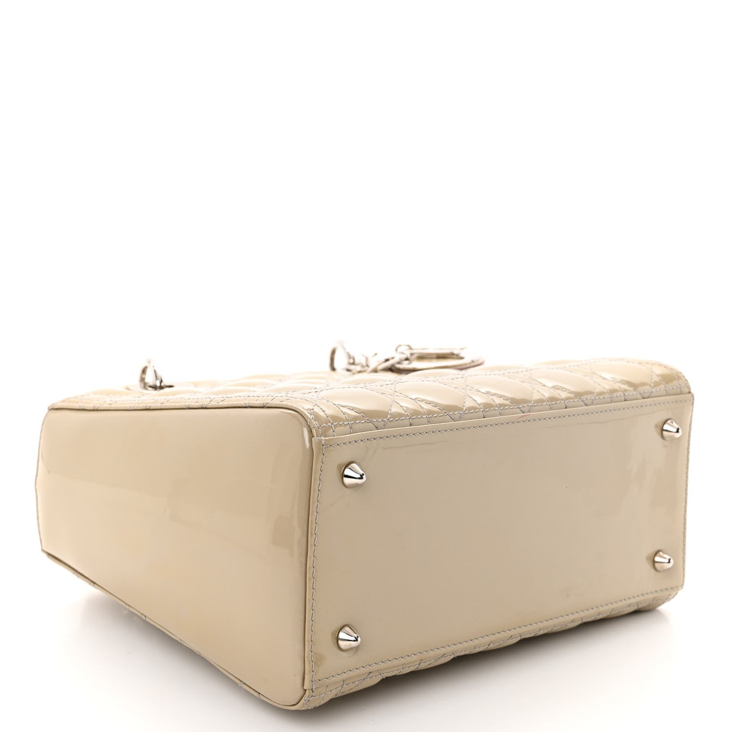 Christian Dior Patent Cannage Medium Lady Dior Grey 4 of 9