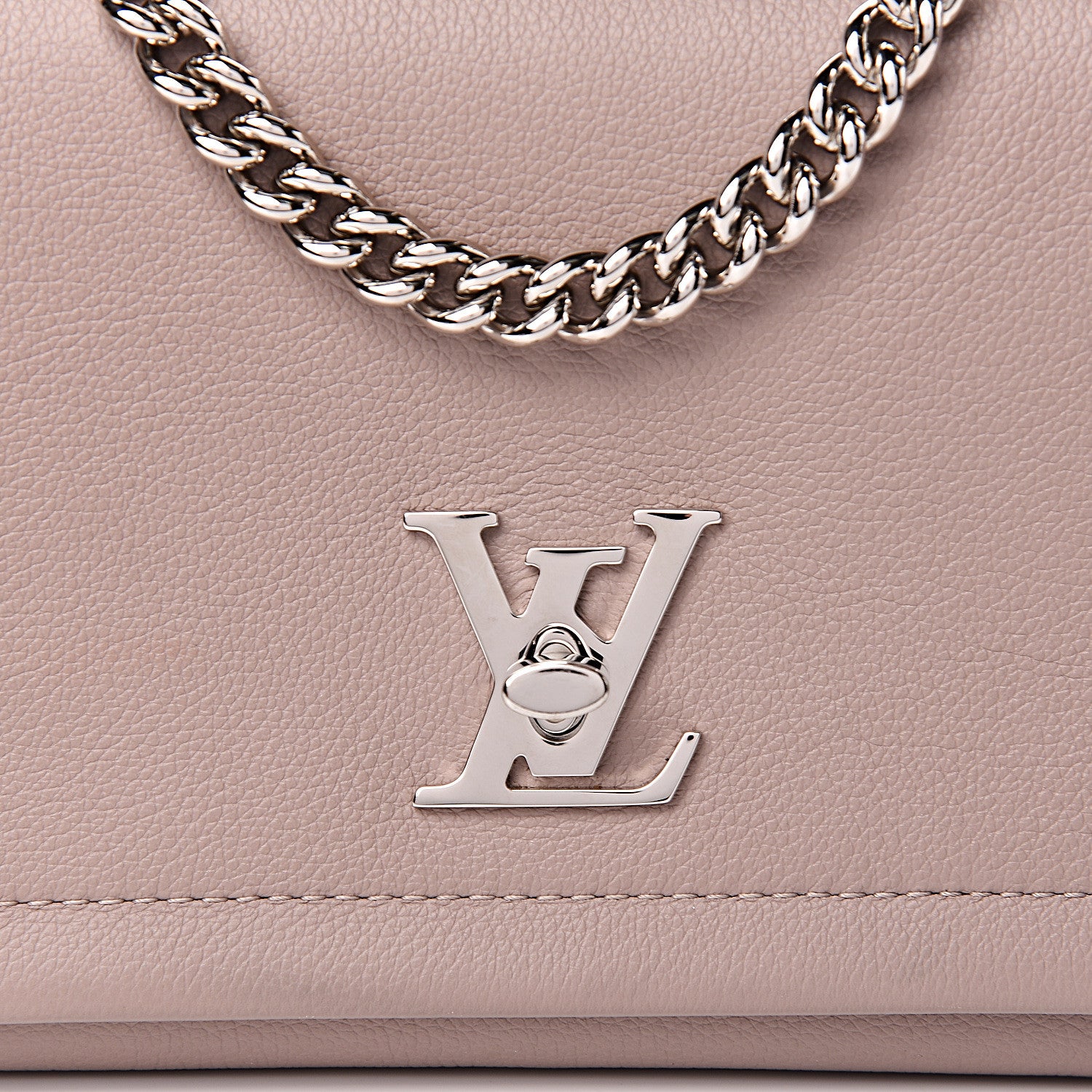 Louis Vuitton Soft Calfskin Lockme II Chain Bag BB Mastic 9 of 9