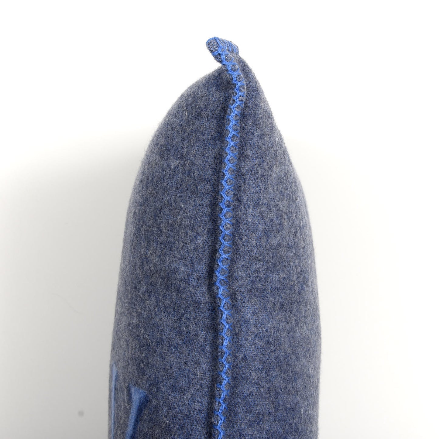 Wool Cashmere Cushion Pillow Blue Gray