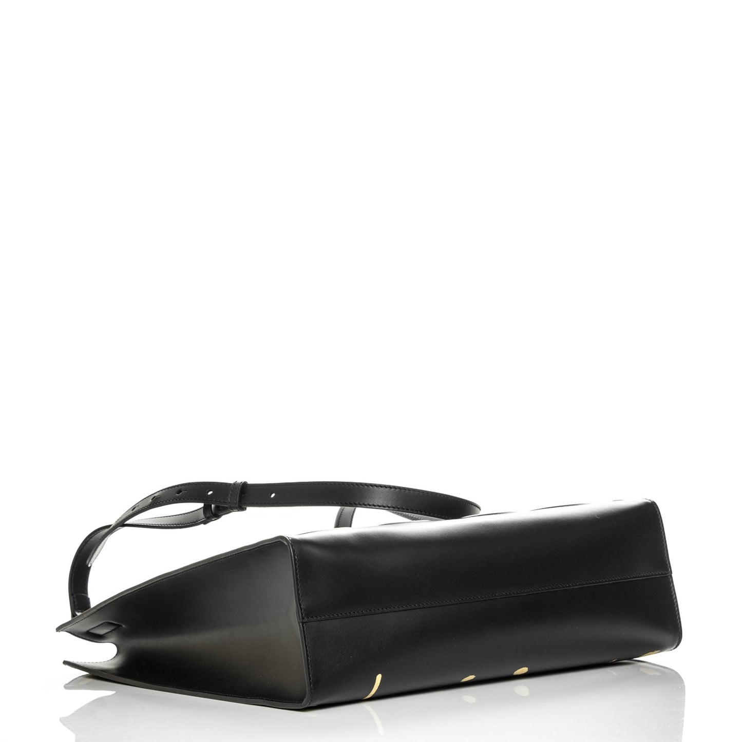 Calfskin GucciGhost Real Medium XL Tote Black Yellow