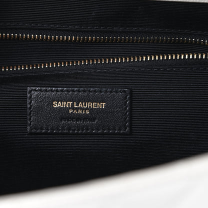 Saint Laurent Grain De Poudre Textured Mixed Matelasse Large Triquilt Monogram Satchel Porcellana 7 of 13