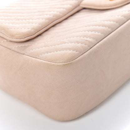 Chanel Calfskin Chevron Small Surpique Flap Ivory 11 of 17