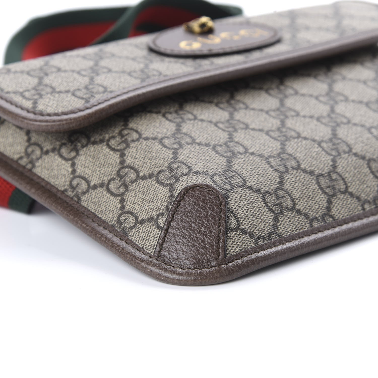Gucci GG Supreme Monogram Neo Vintage Web Belt Bag Brown 6 of 10