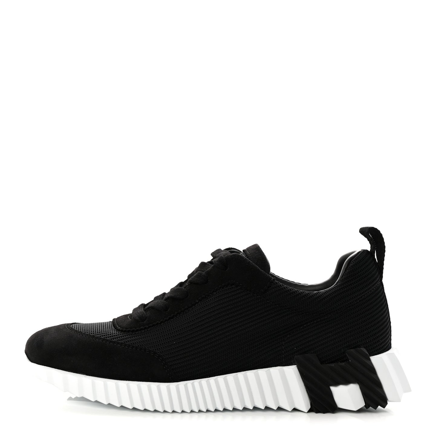 Air Mesh Suede Goatskin Bouncing Sneakers 39 Black