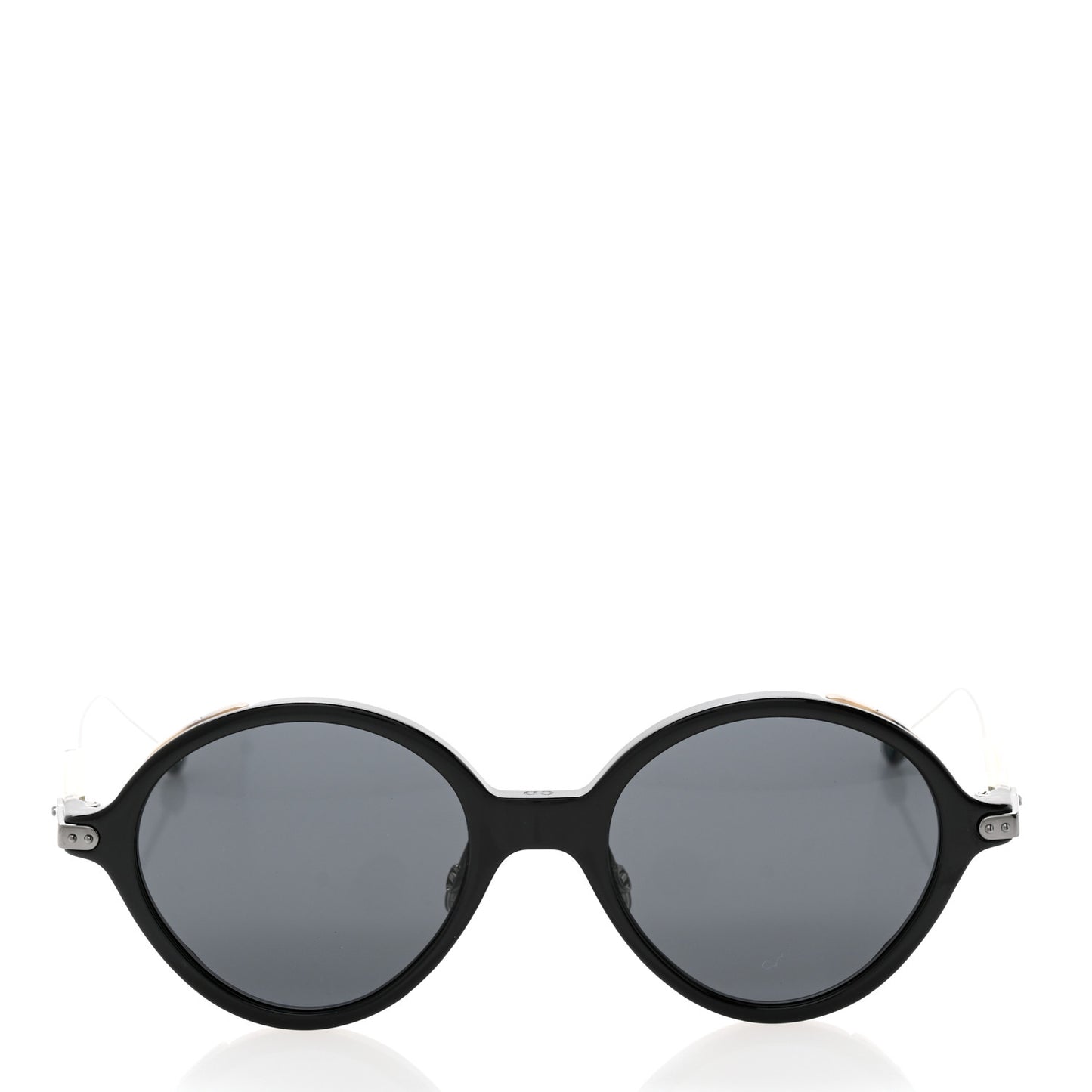 Acetate Umbrage Round Sunglasses Tortoise Black