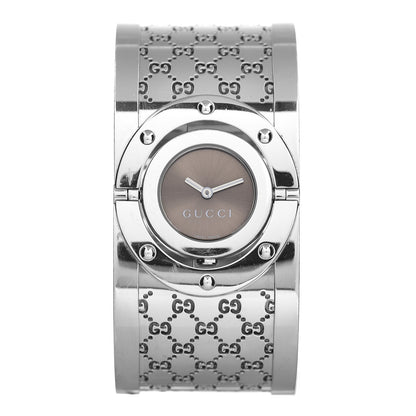 Gucci Stainless Steel 33mm Twirl Quartz Watch Brown 1 of 4