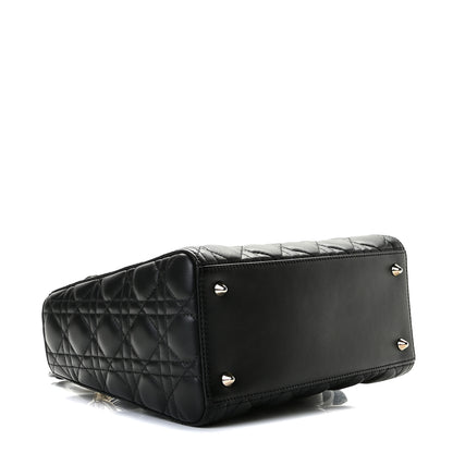 Christian Dior Lambskin Cannage Medium Lady Dior Black 3 of 8