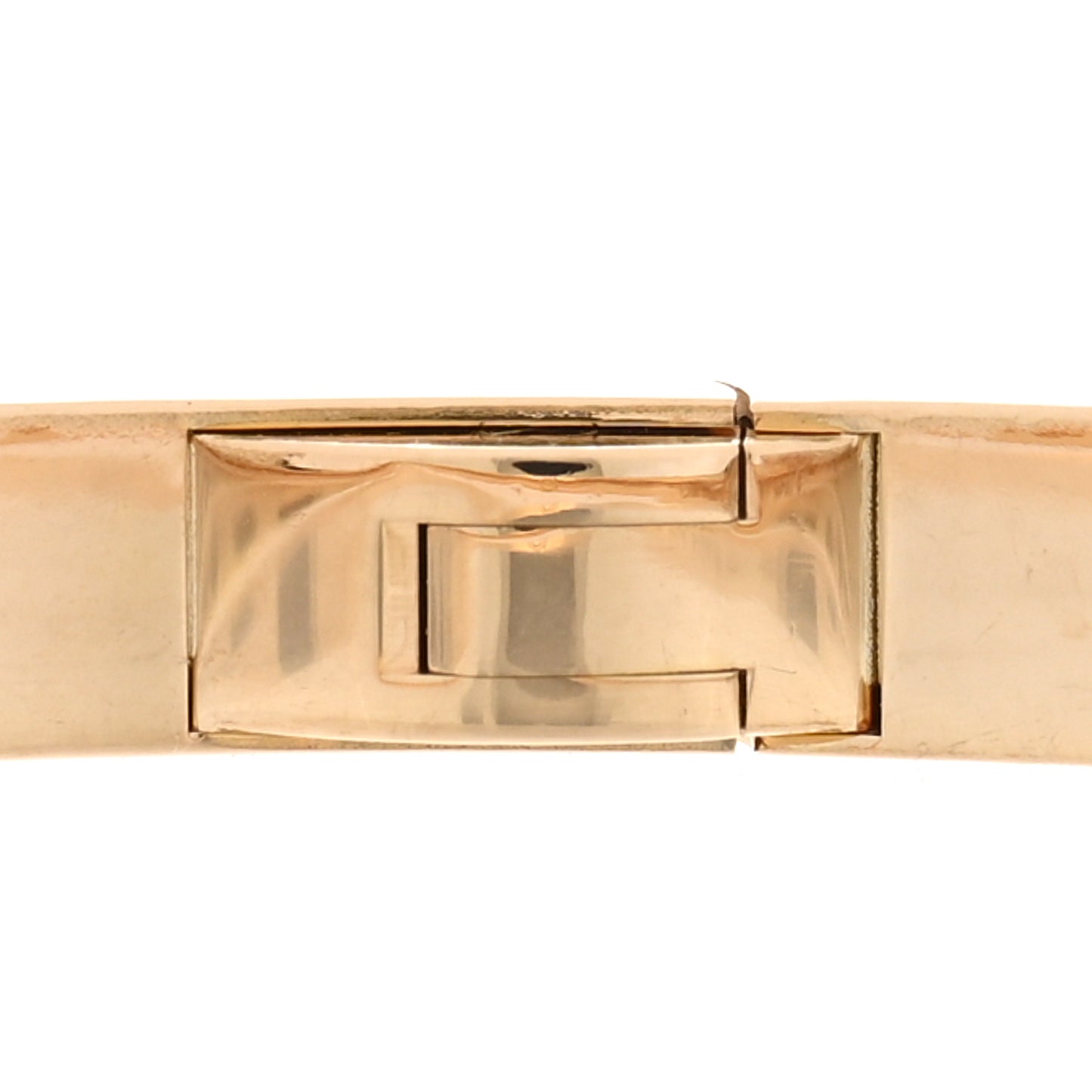 18K Yellow Gold Diamond Small LOVE Paved Bracelet 17