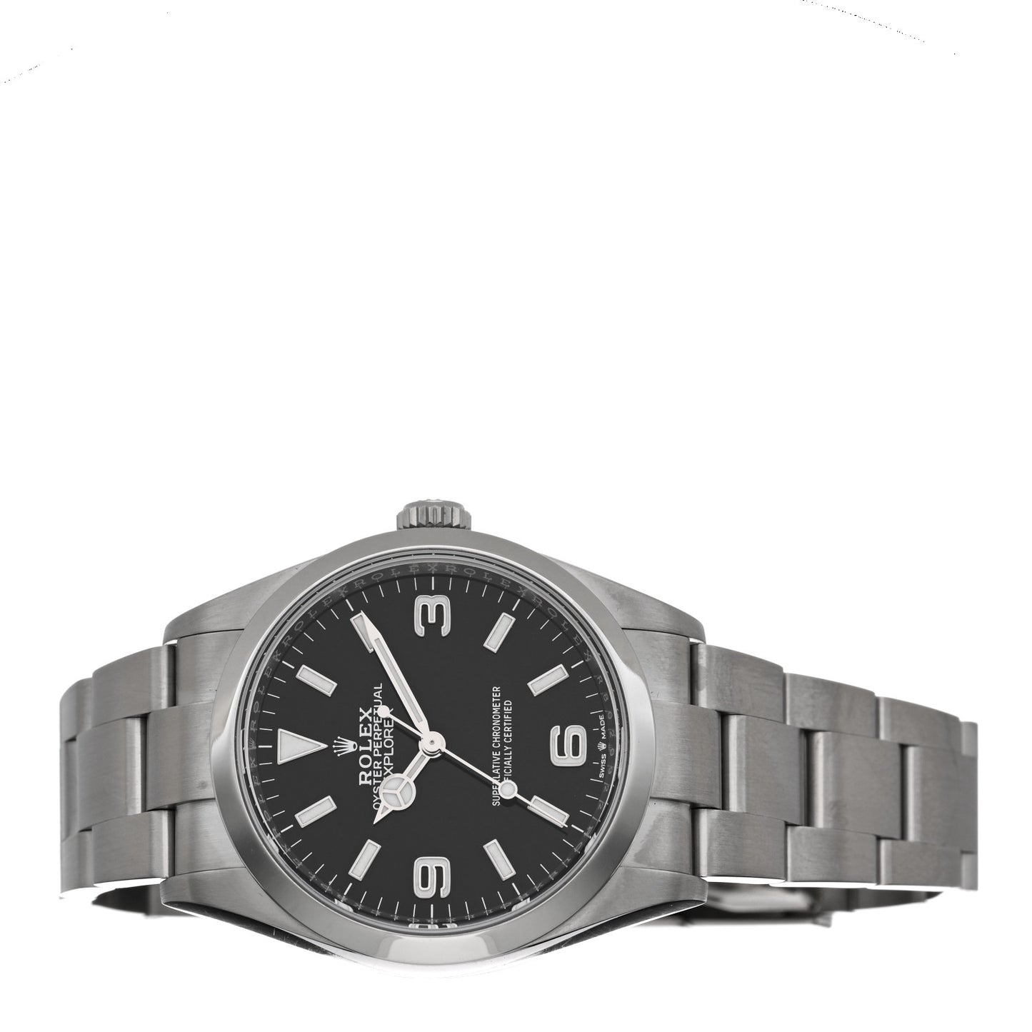 Stainless Steel 36mm Oyster Perpetual Explorer Watch Black 124270