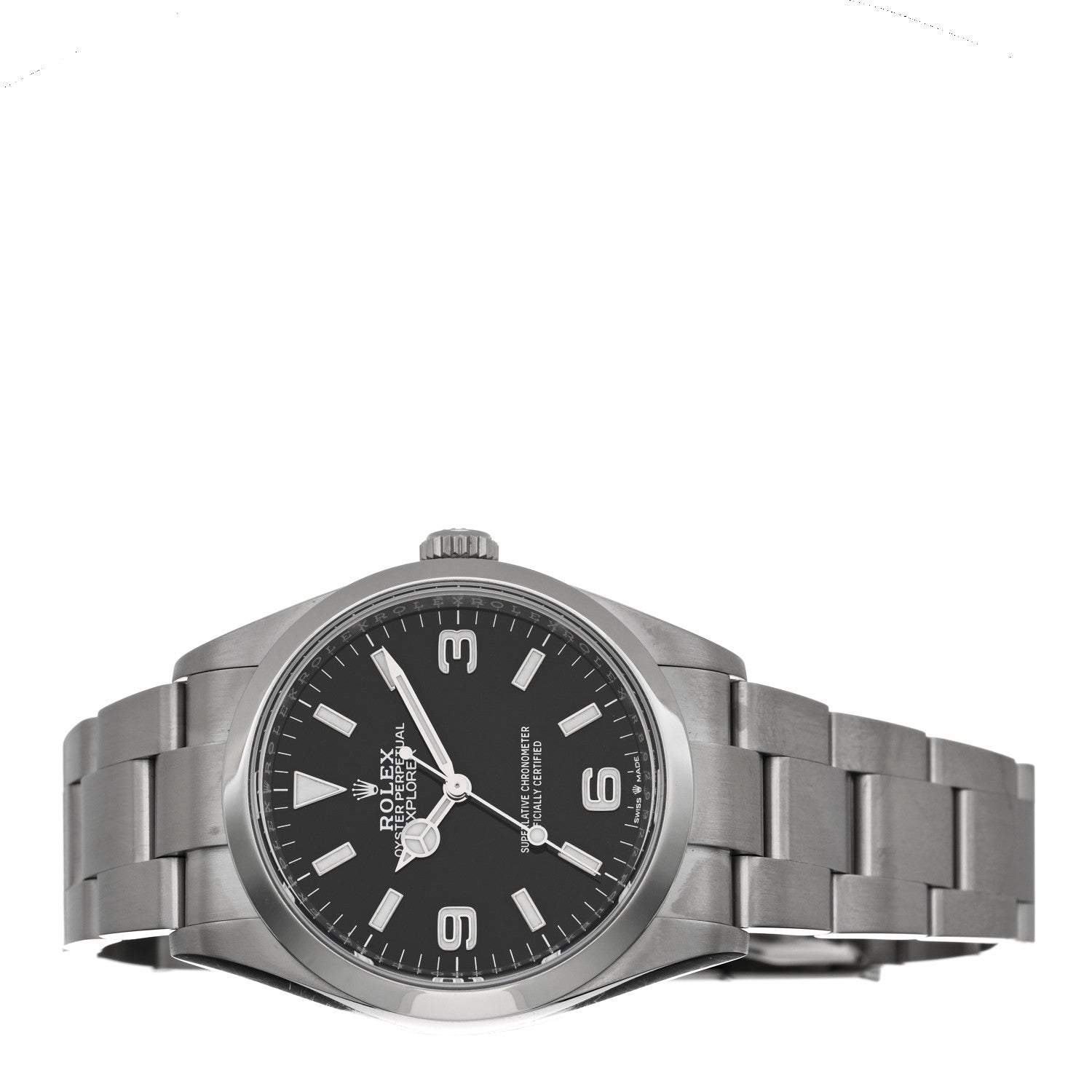 Rolex Stainless Steel 36mm Oyster Perpetual Explorer Watch Black 124270 2 of 5