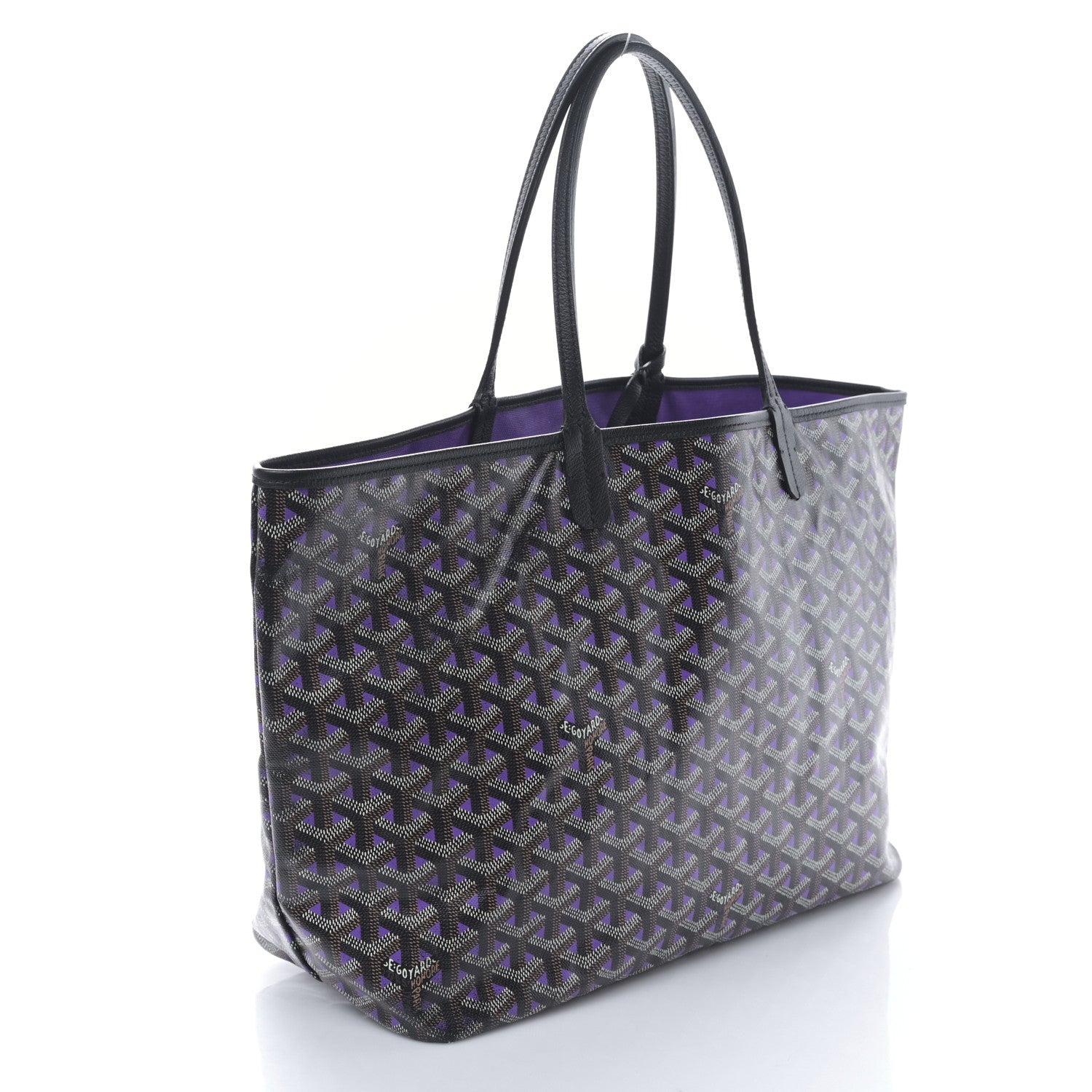 Goyard Goyardine Saint Louis Claire Voie PM Black Violet 4 of 9