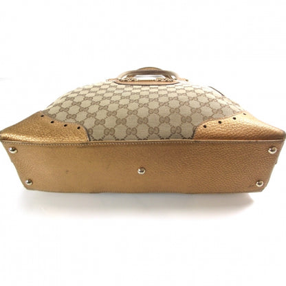 Gucci Monogram Large Punch Tote Bronze 4 of 11