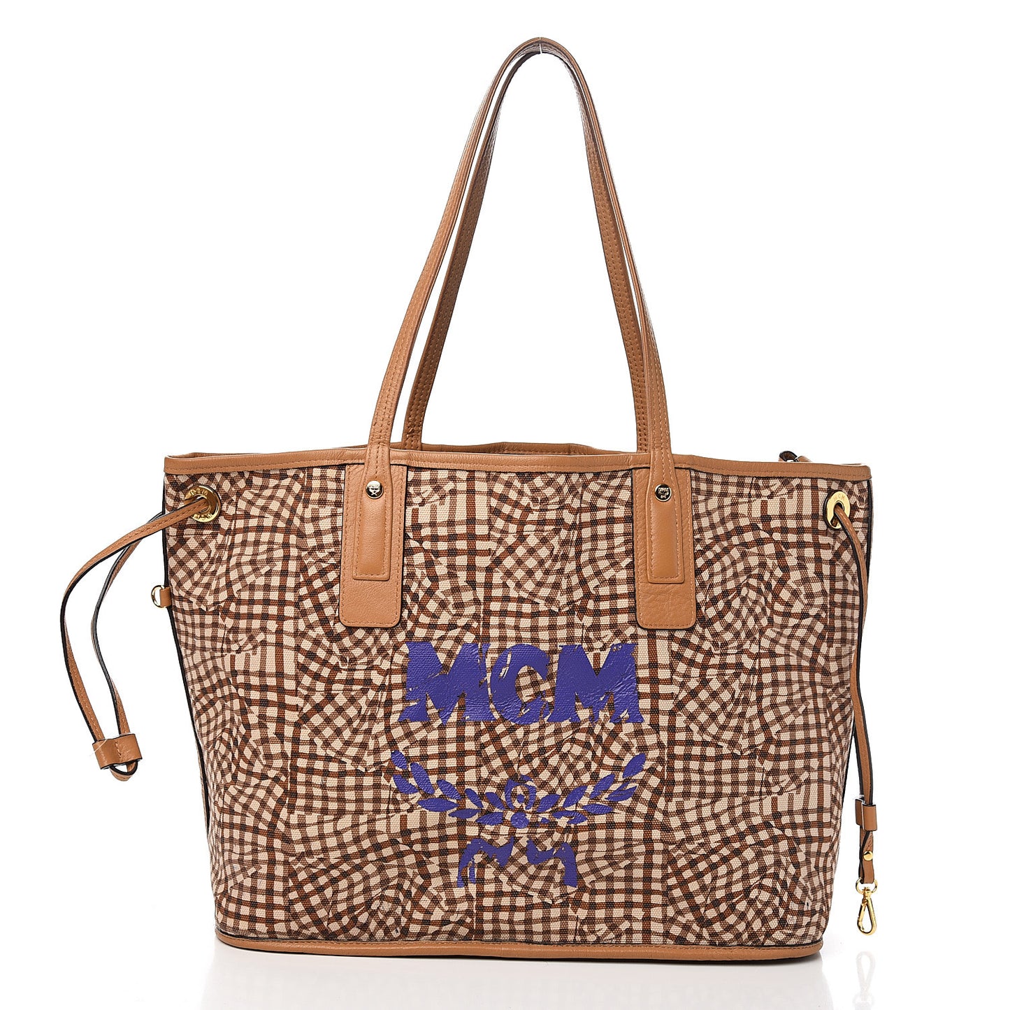 Visetos Medium Liz Reversible Shopper Tote Cognac
