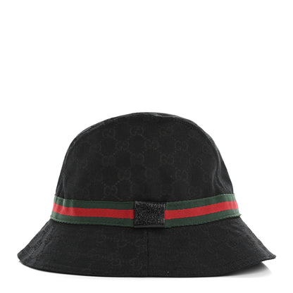 Gucci Monogram Web Bucket Hat M Black 4 of 11