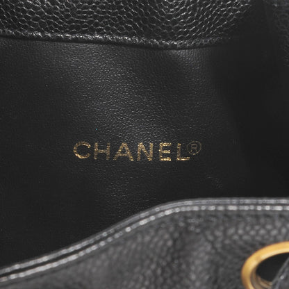 Chanel Caviar CC Drawstring Shoulder Bag Black 5 of 7