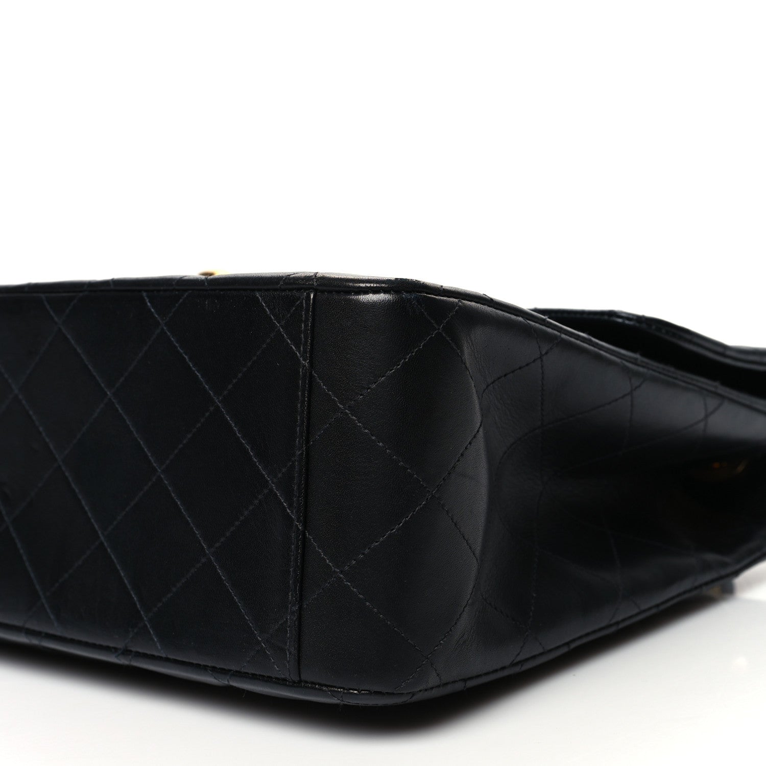 Chanel Lambskin Quilted XL Jumbo Single Flap Black 10 of 14