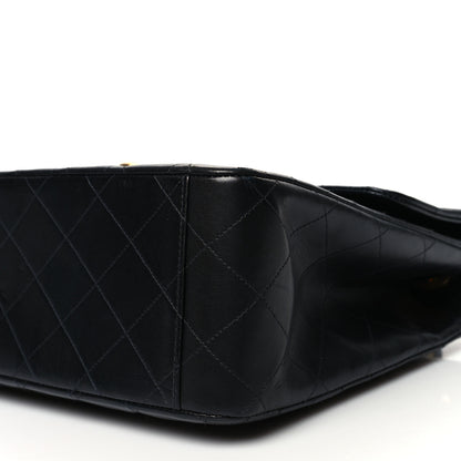 Chanel Lambskin Quilted XL Jumbo Single Flap Black 10 of 14