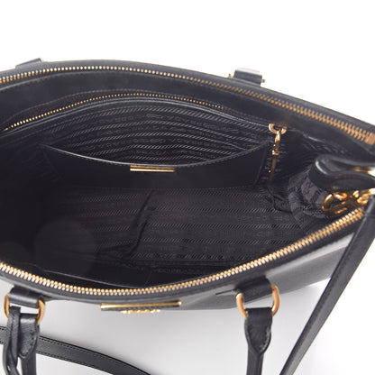 Prada Saffiano Medium Galleria Double Zip Tote Black 5 of 9