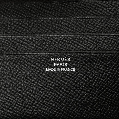 Hermes Epsom Citizen Twill Compact Wallet Black 6 of 7