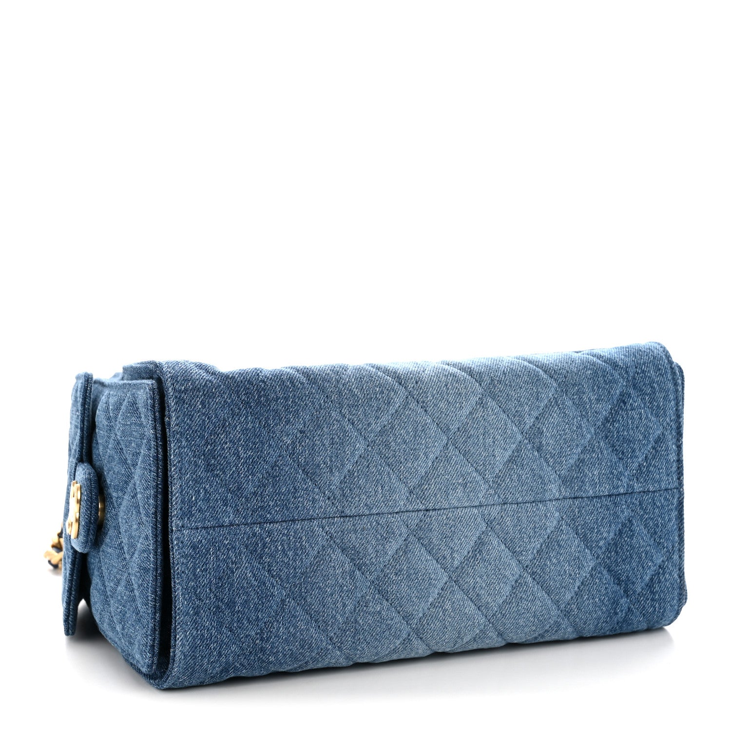 Chanel Washed Denim Quilted Small Chanel 25 Handbag Blue 4 of 10