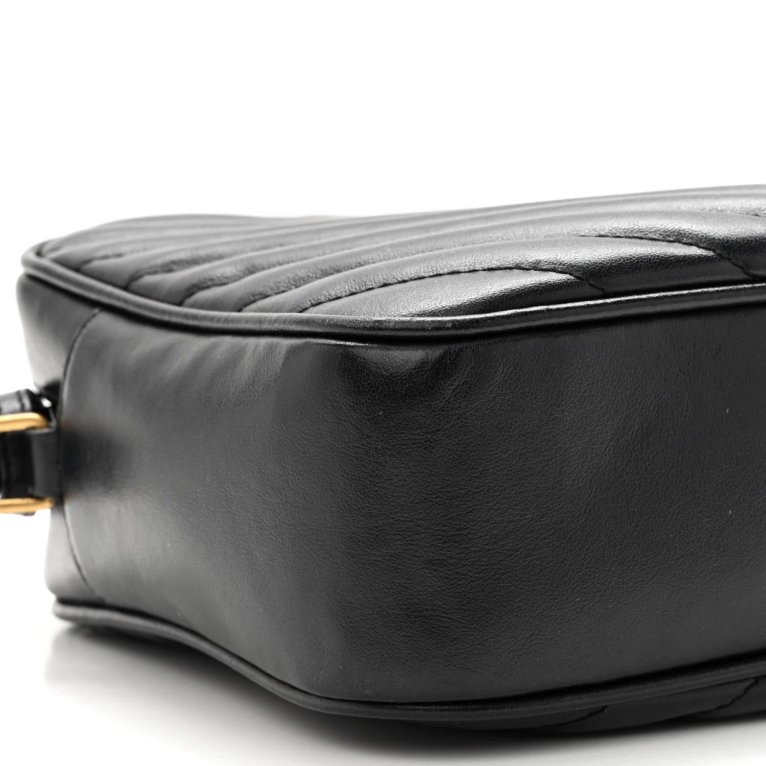 Saint Laurent Calfskin Matelasse Monogram Lou Camera Bag Black 8 of 9
