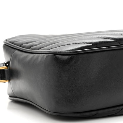 Saint Laurent Calfskin Matelasse Monogram Lou Camera Bag Black 8 of 9