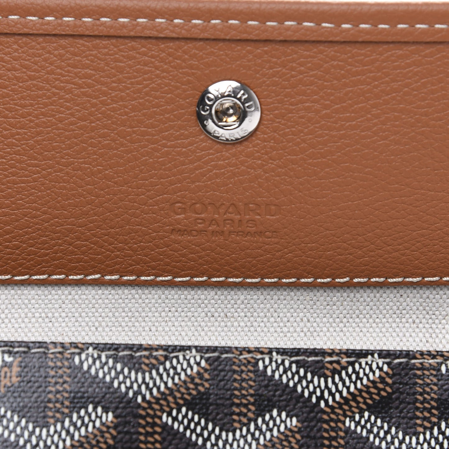 Goyardine Pouch Black Gold