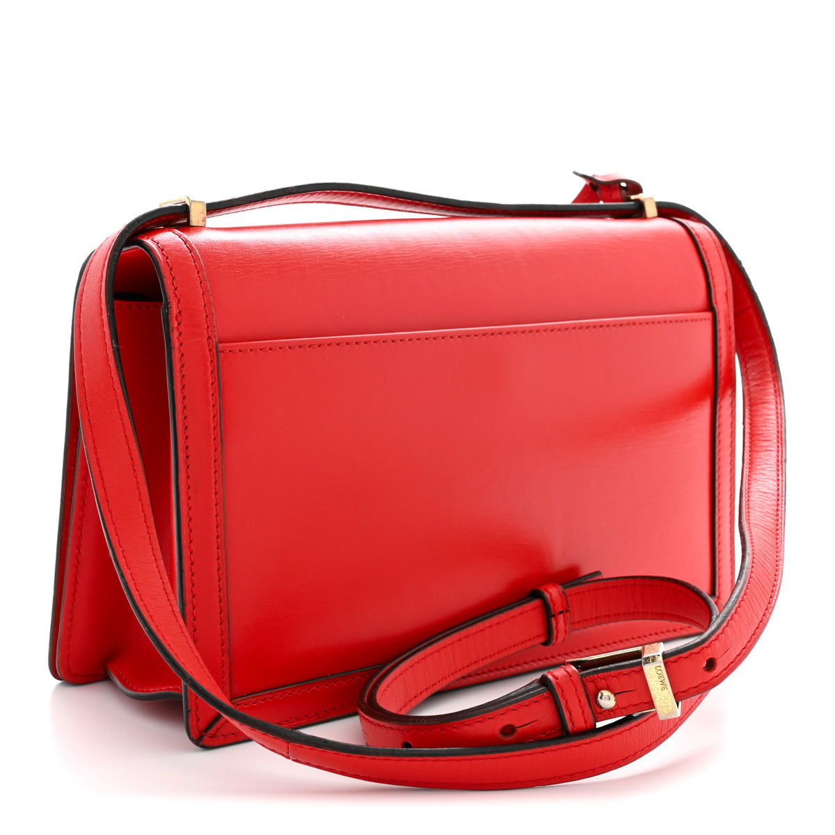 Loewe Calfskin Medium Barcelona Shoulder Bag Red 3 of 14