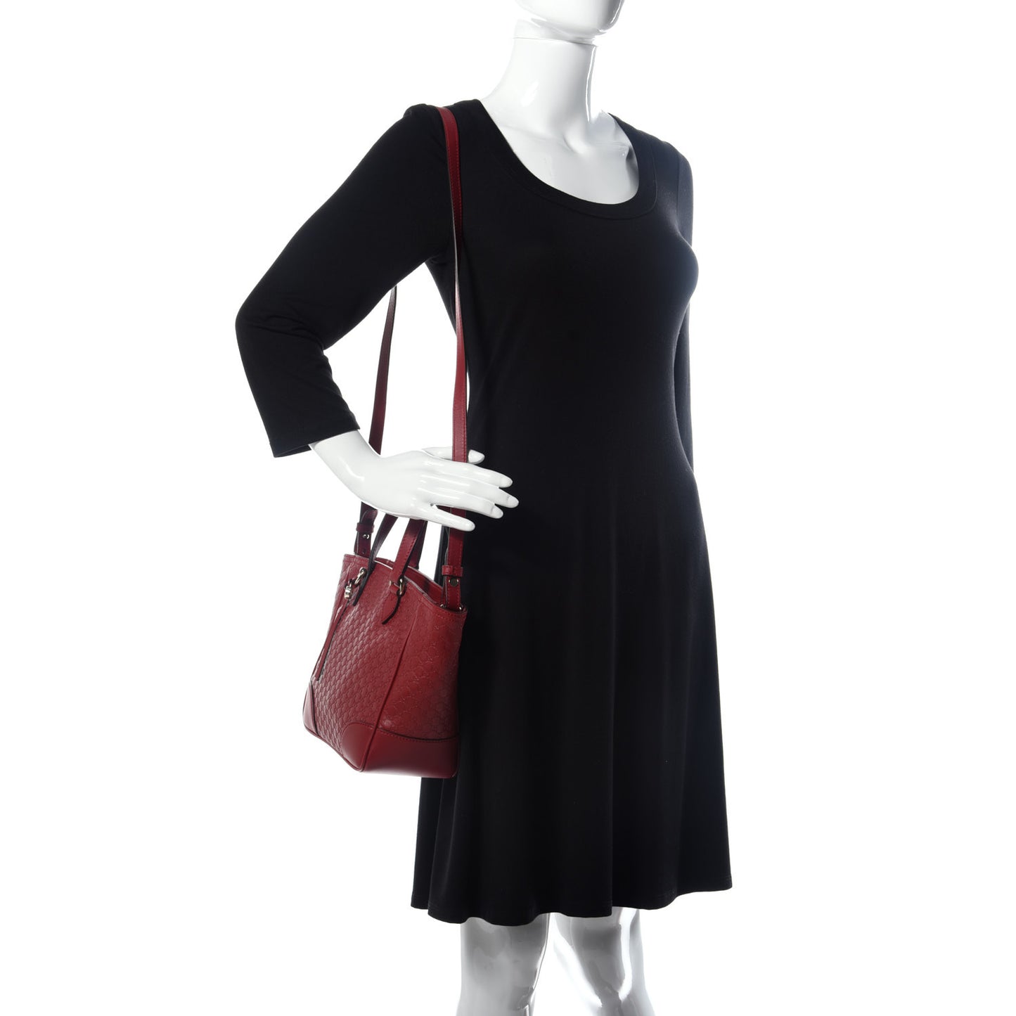 Microguccissima Small Bree Tote Red