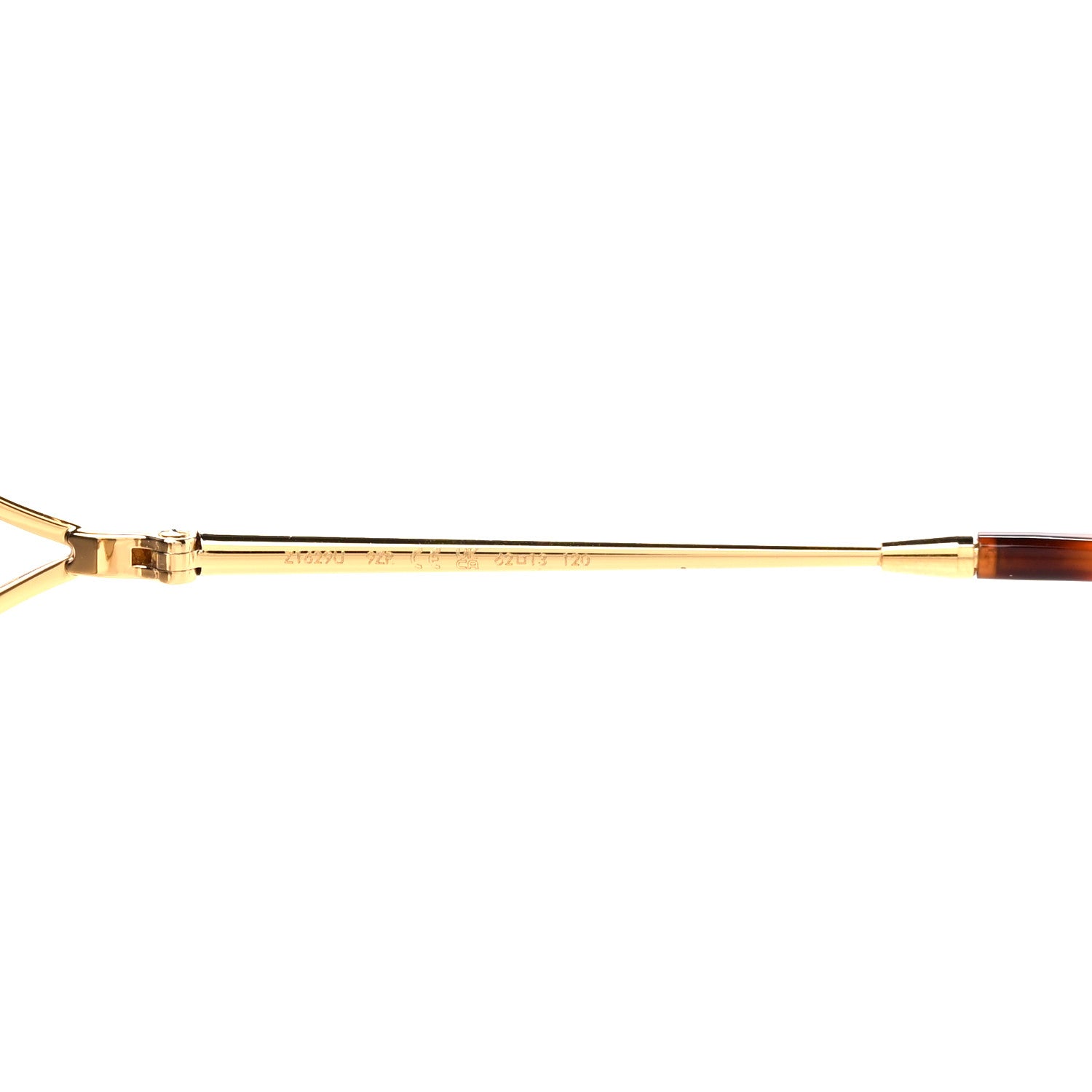 Louis Vuitton Metal LV Petal Square Sunglasses Z1629U Gold Blue 6 of 8
