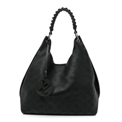 Louis Vuitton Mahina Carmel Hobo Black 1 of 14