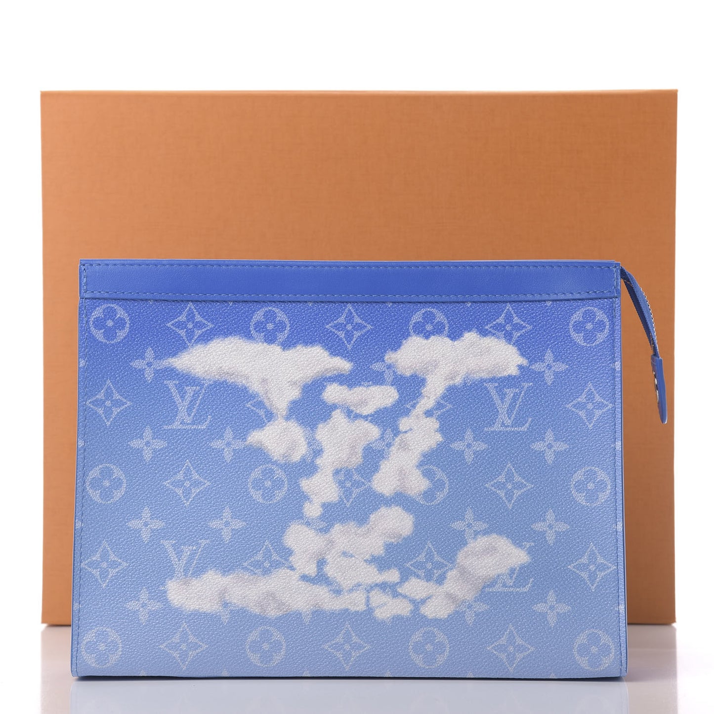 Monogram Clouds Pochette Voyage MM A4 Blue