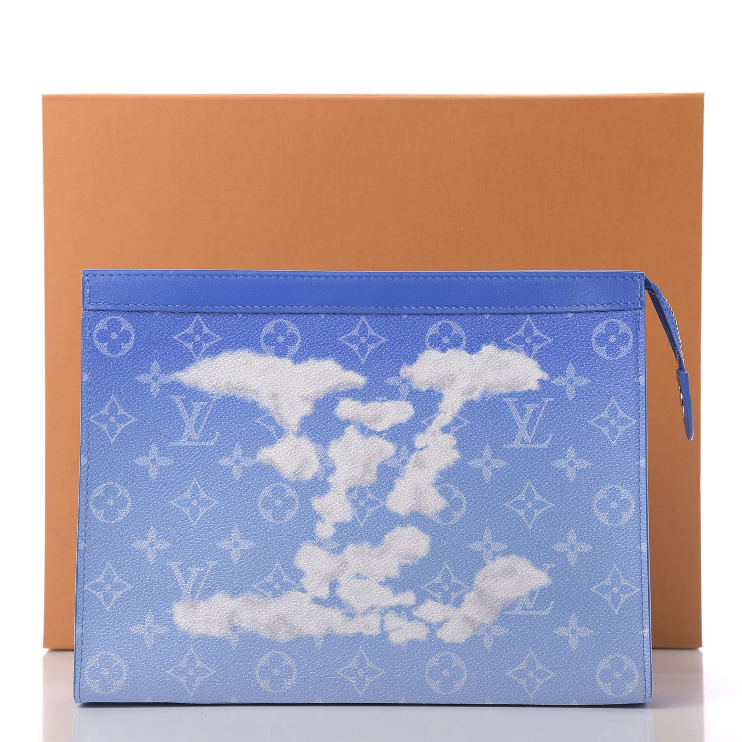 Louis Vuitton Monogram Clouds Pochette Voyage MM A4 Blue 10 of 10
