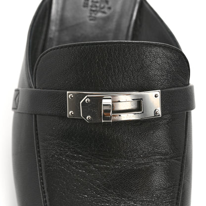 Hermes Goatskin Oz Mules 39 Black 11 of 12