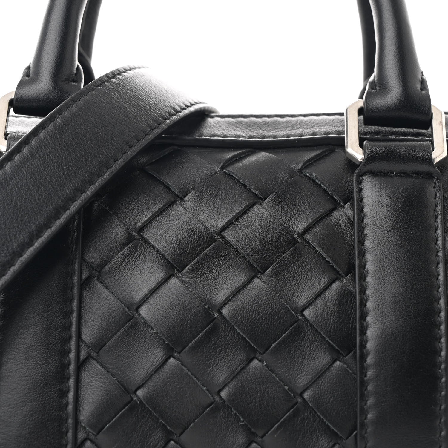 Bottega Veneta Nappa Intrecciato Mini Duffle Bag Black 8 of 10