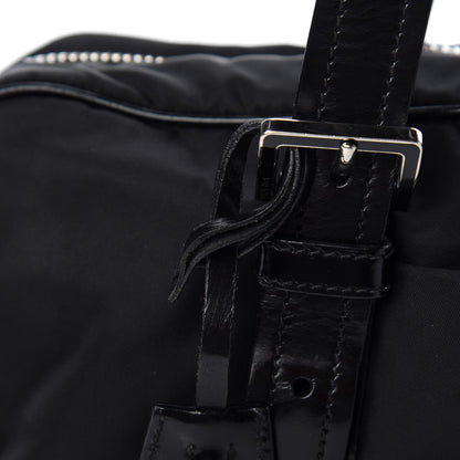 Prada Tessuto Nylon Vitello Shoulder Bag Black 10 of 10