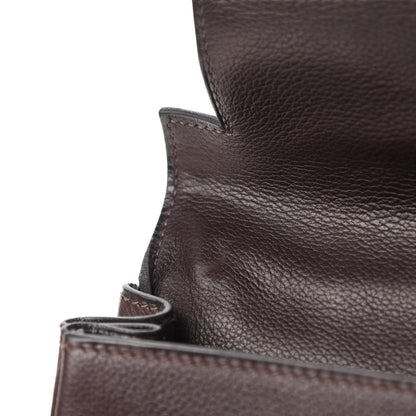 Hermes Evergrain Kelly Retourne 32 Chocolate 11 of 16