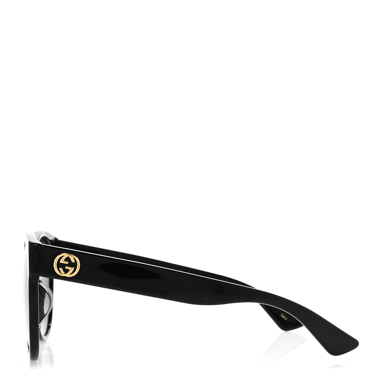 Gucci Acetate Round Sunglasses GG0035S Black 3 of 8