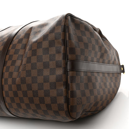 Louis Vuitton Damier Ebene Keepall Bandouliere 55 12 of 12