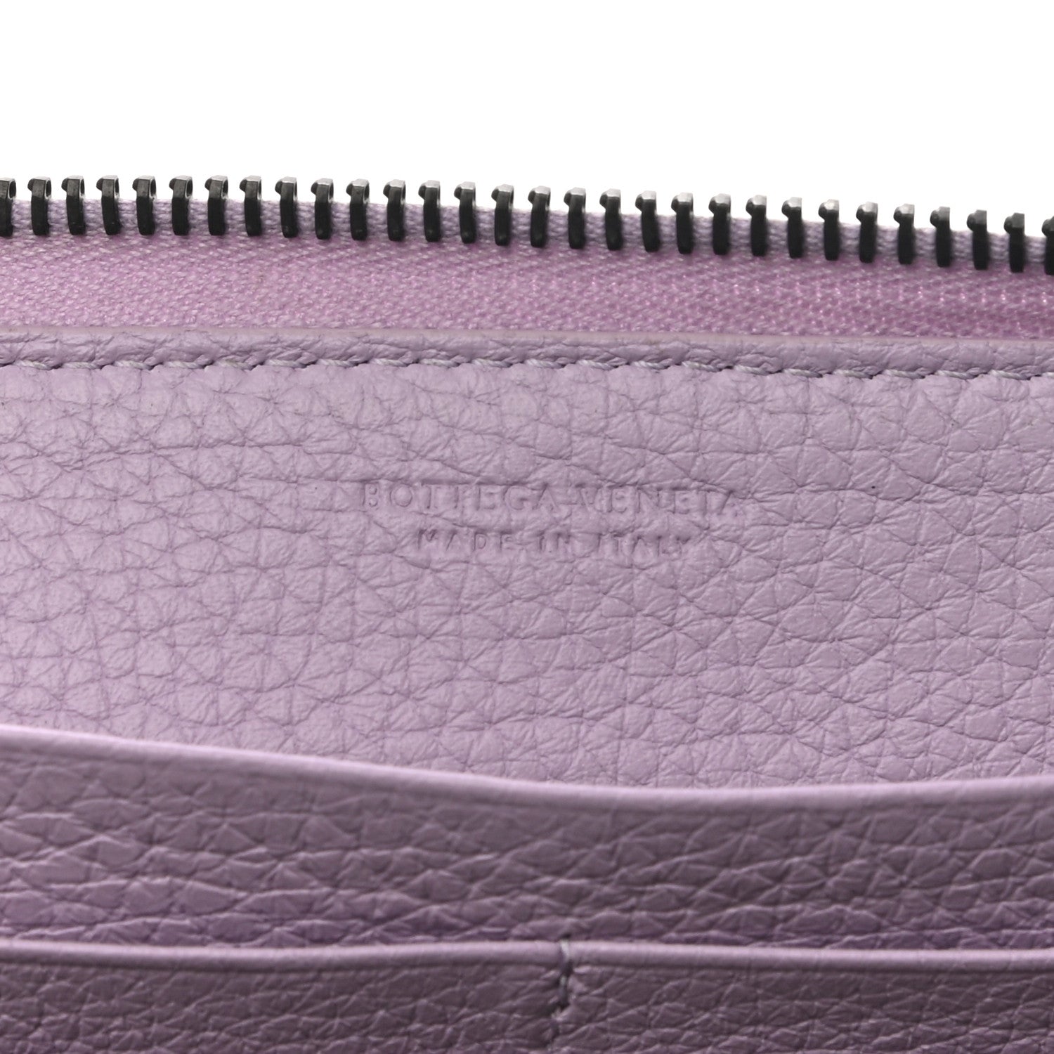 Bottega Veneta Nappa Intrecciato Zip Around Wallet Lilac 6 of 10