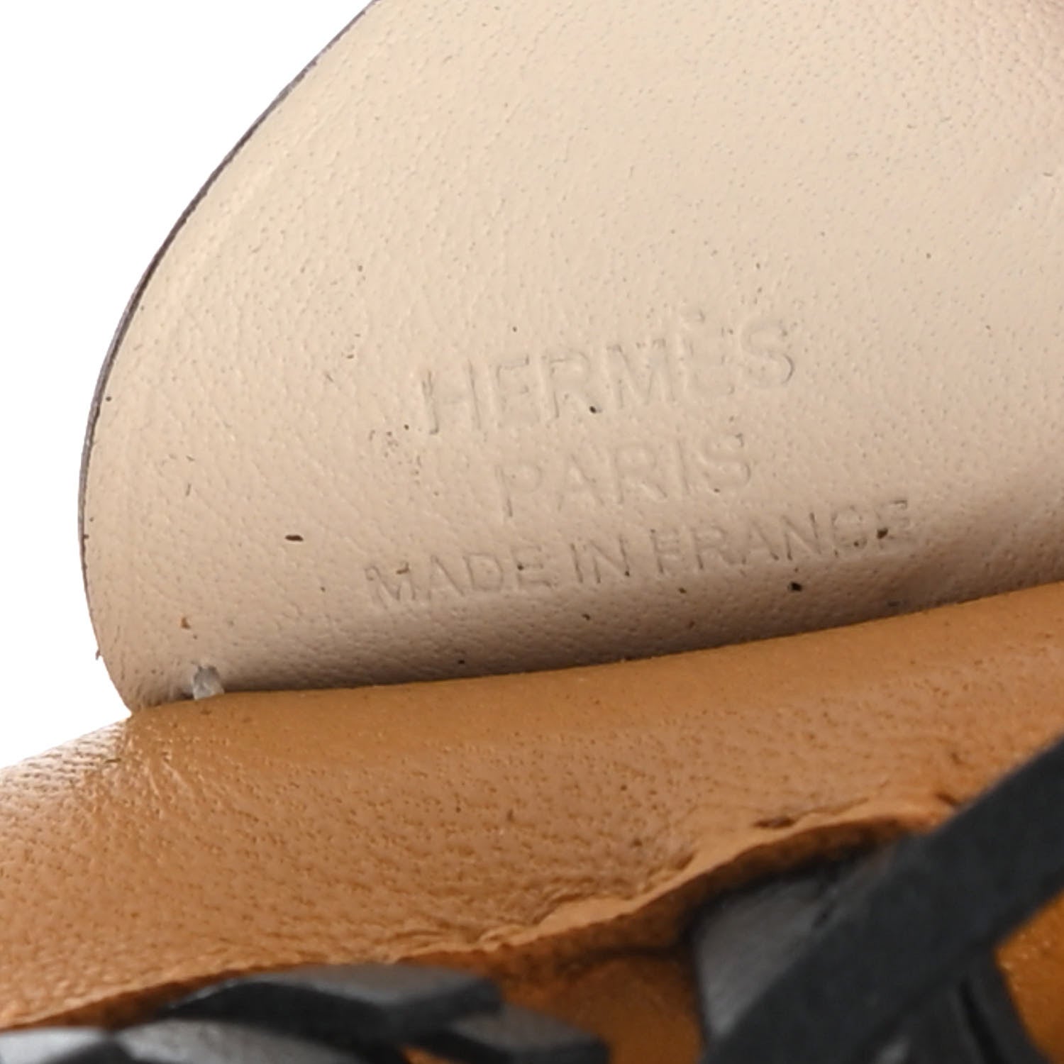 Hermes Milo Lambskin Grigri Rodeo Pegase Horse Bag Charm PM Sesame Black Nata 3 of 4