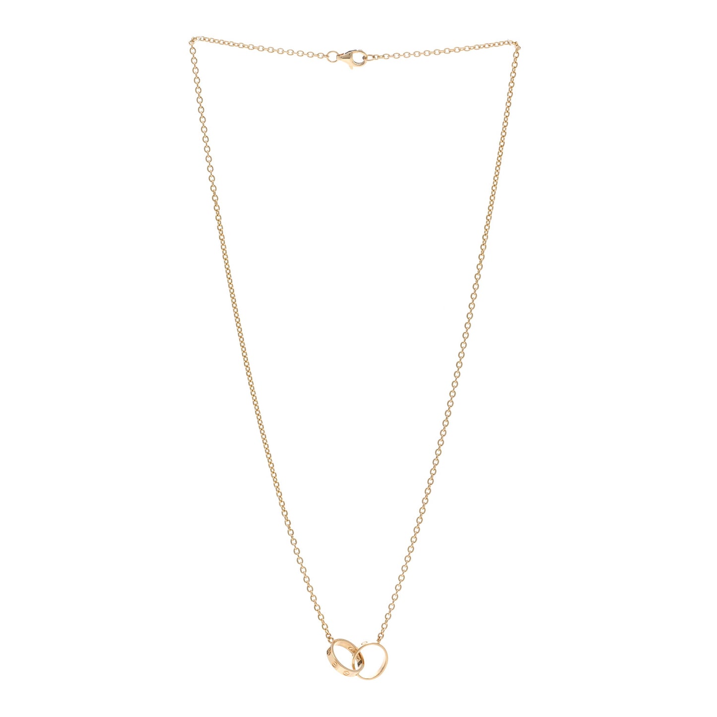 18K Yellow Gold Interlocking LOVE Necklace